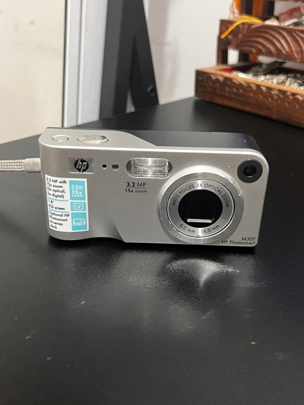 HP Silver Compact Digital Camera with 3x Optical Zoom